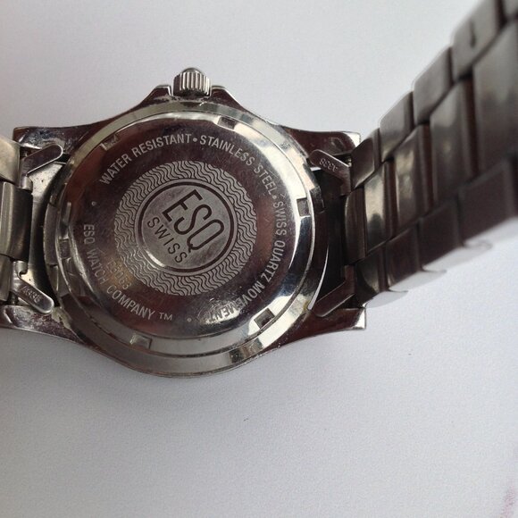 ESQ Movado Swiss Date Window Watch  E5063 Classic Styling - Picture 12 of 14